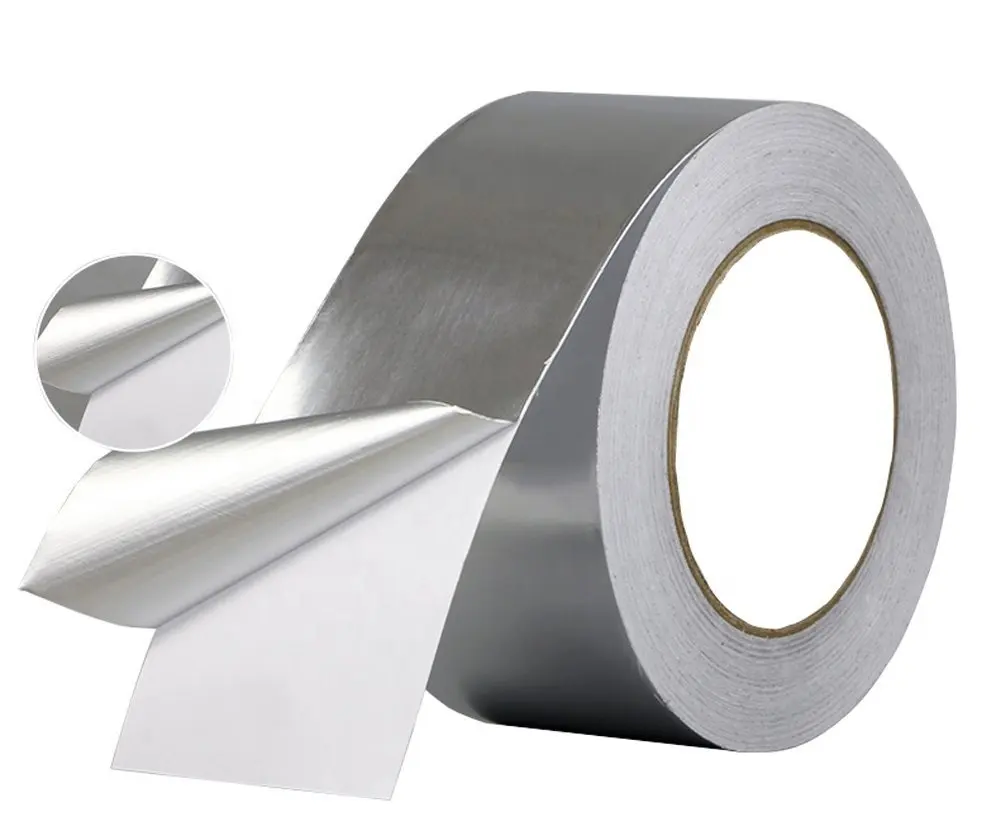 Ruban adhésif en feuille d'aluminium idéal pour sceller les joints chauds et froids des tuyaux de conduits HVAC pour la cuisine Ruban en feuille d'aluminium