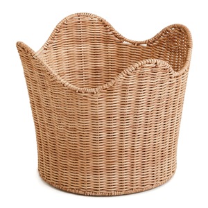Rattan <b>Storage</b> <b>Basket</b> <b>Large</b> Bowl Shape With Handle For Home Bedroom Organization - Product Image 5