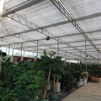 Plante automatisée serre hydroponique mur de verre système d'automatisation serre en verre pour tomate fraise