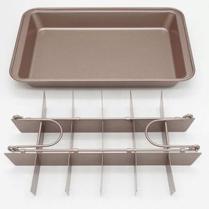 Sartén dorada de acero al carbono para hornear pasteles, con divisor, utensilios para hornear pasteles - Product Image 4