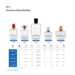 Vente en gros de flacons de parfum en verre vides, élégants, créatifs, rechargeables, personnalisés, 100 ml - Product Image 5