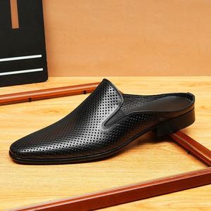 High Quality Men's Summer Casual Flat <b>Sandals</b> Fashion Breathable Genuine Leather <b>Sandals</b> Outdoor Walking <b>Sandals</b> - Product Image 4