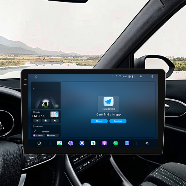 Android 2 Din Head Unit for Cars Dashboard GPS Car Radio with FM Stereo Carplay Video Player 4K IPS Touch Screen Audio System