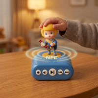 Lecteur audio NFC, boîte à histoires pour enfants, haut-parleur Bluetooth pour enfants, alternative à la Toniebox, histoires pour le coucher, boîte à musique éducative, figurine