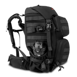 Mochila Táctica con Estampado Rústico y Forro Oxford, Panel Trasero de Malla, Diseño Compacto y Utilitario para Camping y Senderismo - Product Image 1