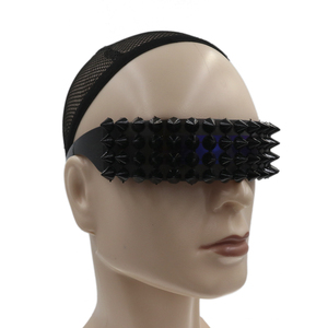Cyber Spike Lunettes Hommes Femmes Biker Raver Shield Cosplay <span class=keywords><strong>Halloween</strong></span> Lunettes de soleil - Product Image 3
