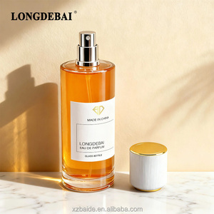 Botella de Perfume Redonda Transparente Vacía de Lujo Personalizada, 20ml 50ml 100ml, Botella de Perfume de Vidrio con Cierre a Presión y Caja de Empaque - Product Image 5