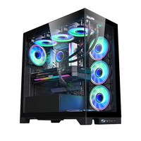 Full Tower ATX PC Case Supports 360mm Radiator Front Rear Bottom PSU 12 Fan Positions Type-C USB 3.0 Gaming Computer Chassis