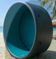 Piscine gonflable extra large, piscine gonflable à structure Drop Stitch, piscine hors sol ronde durable et personnalisable pour la famille et le jardin