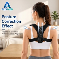Corset lombaire unisexe imperméable avec sangle d'épaule pour la correction de la posture et le soutien des personnes souffrant de cyphose – Ajustement universel