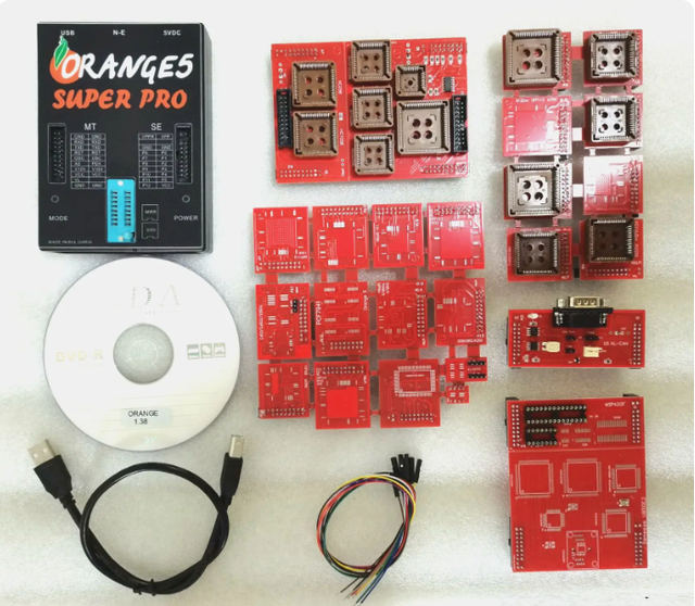 A+ Full Chip V1.38 Orange5 Full Licenses Professional Engine Diagnostic Analyzer for Vehicles with USB Lifetime Updates