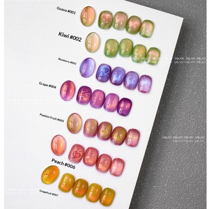 Set de Esmalte de Uñas de Gel Efecto Ojo de Gato, Popular en <span class=keywords><strong>Internet</strong></span> 2026, No Tóxico, Resistente al Agua, Blanqueador, 7 Colores, 15ml - Product Image 5