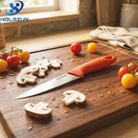 Couteau éplucheur multi-usages en acier inoxydable de 5 pouces, style européen, économique, de qualité alimentaire, avec logo personnalisé, pour couper les fruits et les légumes