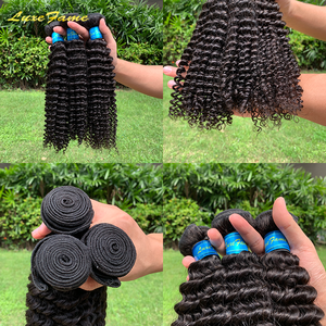 Malayo Remy trenzado pelo sin procesar 27 pieza 20-34 pulgadas Pelo Rizado armadura del afro rizado pelo de la Virgen - Product Image 5