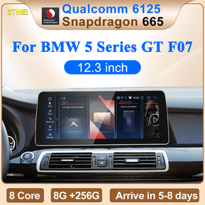 STWE Nuevo Qualcomm Snapdragon 6125 665 Wireless CarPlay Android AUTO Pantalla de 12.3 pulgadas para BMW Serie 5 GT F07 F18 Reproductor de video para automóvil - Product Image 2