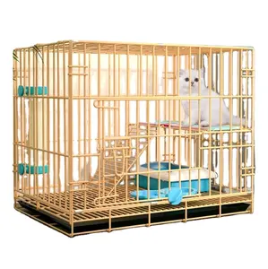 Cat Cage Indoor, Detachable Metal Small Animal Cage for Pet Puppies Rabbit Hedgehog Guinea Pig