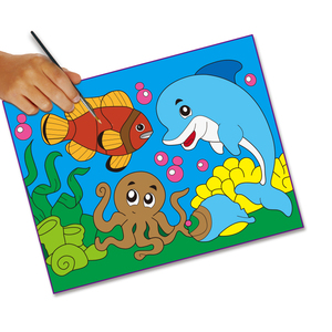 Juguete Educativo de Madera para Pintar por Números, Kit de Pintura Personalizado para Niños, Imagen de la Costa, Juego de Colorear por Números, Manualidades para Niños - Product Image 1