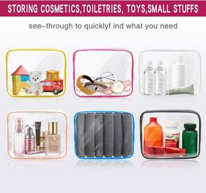 Sac de rangement de voyage unisexe en PVC transparent portable pour cosmétiques et articles de toilette, avec logo personnalisé – Offre Spéciale - Product Image 6