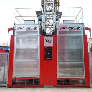 Construction Alimak Passenger Material Hoist SC200/200 Personal Elevator With 650*650*1508mm Mast