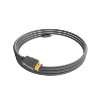 En stock, câble Ultra pour 2.0, 4K, plaqué or 24K, 1 m, blindé tressé, mâle vers mâle, pour câble de données pour projecteur, ordinateur, moniteur