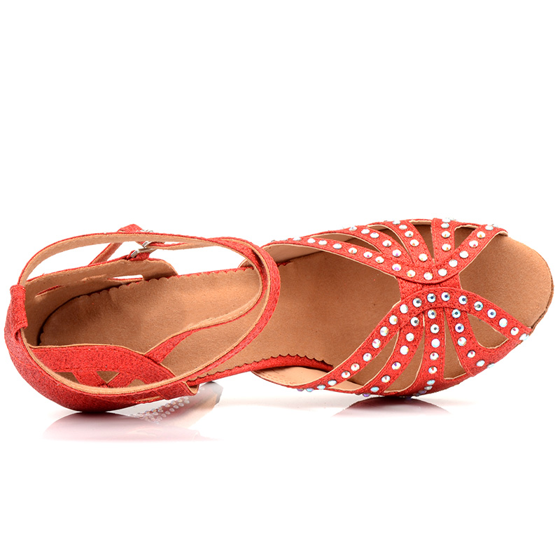 Ladies Latin Dance Shoes Women's Salsa Tango Ballroom High Heel Sandals