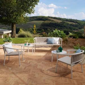 Conjunto de Muebles de Ratán para Patio, Asientos para Exteriores, Diseño Contemporáneo Impermeable para Uso en Villas, Patios y Hoteles - Product Image 3