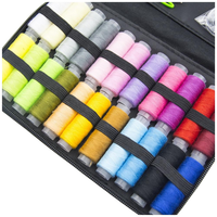 Kit de couture portable et écologique pour travaux d'aiguille DIY, mini format carré, ensemble complet pour enfants, cadeau fête des Mères, achat en gros