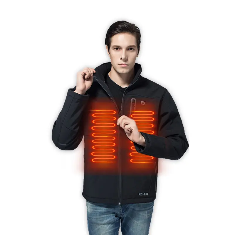 5V Safety Electric Rechargeable Battery winter work Heated Jacket usb for men