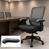 Coussin d'accoudoir de chaise en mousse haute densité intégrale, confortable et durable en polyuréthane auto-adhésif, service OEM, personnalisé pour bureau en PU