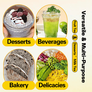 Doking Venta al por mayor OEM Descuento Calidad Té de la leche Boba Bajo en calorías Listo para comer Q Bomb Bubble Tea Ingredientes Chia Semillas <span class=keywords><strong>Salsa</strong></span> - Product Image 6