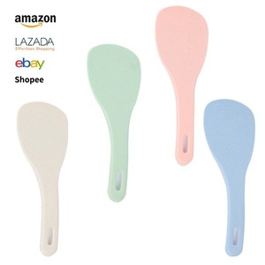 Wheat Straw Rice Scoop Nordic Style <b>Kitchen</b> Spatula For Rice Cooker Simple <b>Plastic</b> Spoon - Product Image 1