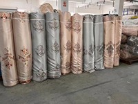 Offre Spéciale Professionnelle Tissu Jacquard Lourd Usine 280cm Rideau Occultant Ignifuge à Motif Géométrique Personnalisé