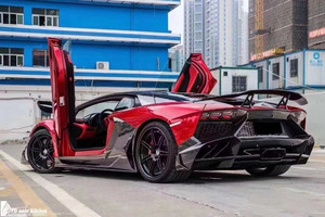 ชุดแต่งตัวถังคาร์บอนไฟเบอร์แบบแห้ง MSY Style สำหรับ Lamborghini LP700 สภาพใหม่ สปอยเลอร์กันชนหน้าและหลัง อุปกรณ์ตกแต่งรถยนต์ - Product Image 4