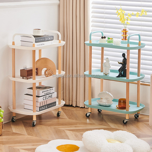 홈 주방 모바일 접이식 유틸리티 트롤리 카트 3 단 선반 롤링 접이식 금속 메쉬 보관 주최자 바구니 랙 카트 - Product Image 2