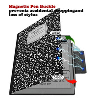 Nouvelle coque de protection pour tablette en PU, magnétique, pliable, avec support intégré et porte-stylet pour BOOX T10C /T10C+/Note X3 Pro