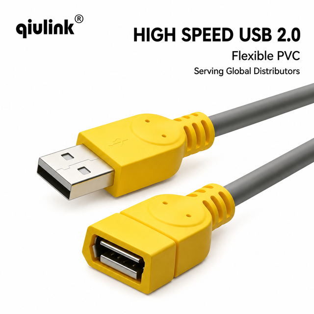 USB 2.0 Male to Female Extension Cable 480Mbps High Speed Data Transfer PVC Extension Cord for Computer Printer Keyboard