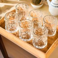 Ensemble de 6 verres en verre épais résistants à la chaleur de 300 ml, verres à boire transparents réutilisables pour le thé, le lait, le jus, la bière, lavables au lave-vaisselle