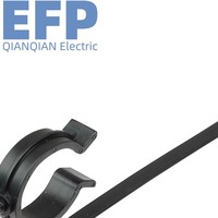 Lot de 100 attaches-câbles en nylon auto-bloquantes en matériau PA66 noir avec sangle en plastique 4,7*155 mm, attaches pour tuyaux, attaches-câbles