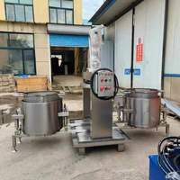 Hydraulische fruitpersmachine, twee modellen: enkel- en dubbeltank