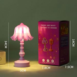Creative Flower Shape Night Light, 3D Decorative <b>Table</b> Lamp for Home Decor, Romantic Mood Light for Birthday Gift - Product Image 6