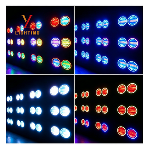 Projecteur LED Rétro à <span class=keywords><strong>6</strong></span> Yeux Effet Lumineux AC100-220V RGB DMX512 RDM à Gradation Linéaire pour Scène Stroboscopique et Effet Wash - Product Image 6