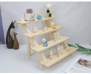 Blind <b>Box</b> Display Stand Multi-Layer Wooden Standing Type <b>Storage</b> Rack for Figurines and Dolls-Multi-Functional Space-Saving - Product Image 3