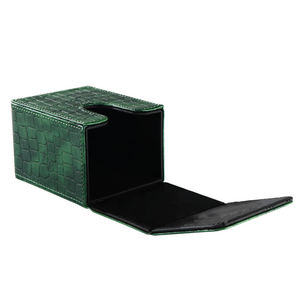 Y Y Factory Direct Custom PU Leather Cover Deck Box Game Card Storage Box Leather Card Box - Product Image 2