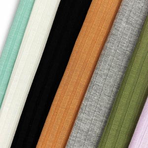 Tela Viscosa Morley <span class=keywords><strong>Argentina</strong></span>, Textil Viscosa, 96% Rayón, 4% Elastano, Teñida, Tejido <span class=keywords><strong>de</strong></span> Punto Acanalado 8x5 para Vestidos - Product Image 4