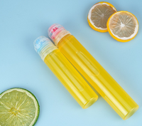 Automne poire pâte 90ml Portable sirop miel presser bouteille Transparent PET Silicone Valve scellé 38mm plastique sous-emballage Tube