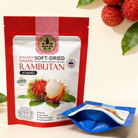 Sacs en Mylar Imprimés Personnalisés, Résistants à l'Humidité, de Qualité Alimentaire, avec Fermeture Zip, Sachets Autoportants pour Emballage de Snacks de Fruits Séchés de 30g