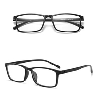 Lunettes carrées modernes Fullwosing avec monture Tr90 pour adultes myopes -0,50 à -6,00, confortables et unisexes (motif floral uni/à rayures)