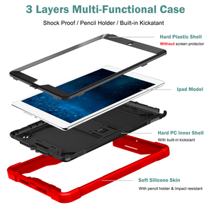 Étui robuste anti-chute pour tablette iPad 9.7 2 3 4 5e 6e génération, housse de protection pour tablette avec béquille - Product Image 3