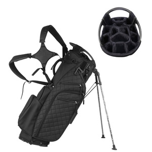 Bolsa de Golf Dericsson Negra con Divisor de 14 Compartimentos, Ligera, de Nailon Impermeable, con Doble Correa para Hombro, Logotipo Personalizado Disponible - Product Image 2