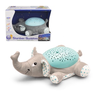 Đồ Chơi Động Vật Búp Bê Đồ Chơi Chiếu Hình Con Voi Mềm Mại Cho Em Bé Với Máy Chiếu Ngôi Sao Ánh Sáng Ban Đêm Và Con Voi Nhồi Bông Tiếng Ồn Màu Trắng - Product Image 4